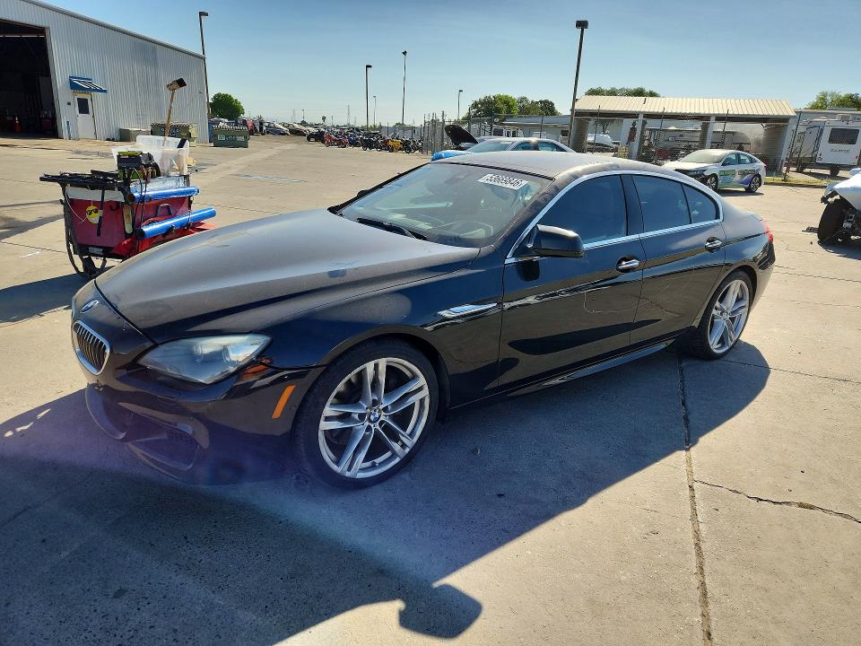 2013 BMW 6er VIN WBA6A0C57DDZ03711 COPART salvage auction — FRONT END, Ca - Salvage Certificate, sold $2,850 on 2026-08-17 (photo 1)