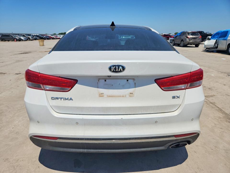 2016 Kia Optima VIN 5XXGU4L3XGG091139 COPART salvage auction — FRONT END, Tx - Salvage Vehicle Title, sold $1,650 on 2026-07-16 (photo 6)