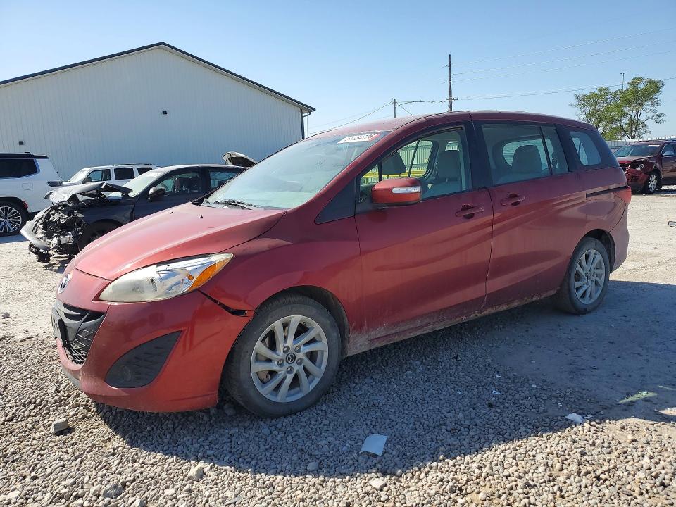 2013 Mazda 5 VIN JM1CW2BL5D0153588 COPART salvage auction — FRONT END, Ia - Cert Of Title-Salvage Title, sold $80 on 2026-07-10 (photo 1)