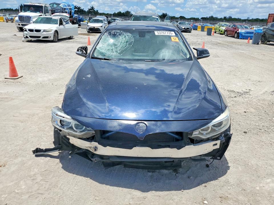 2015 BMW 4er VIN WBA4A9C57FD416765 COPART salvage auction — FRONT END, Fl - Cert Of Title Slvg Rebuildable, sold $800 on 2026-07-20 (photo 5)