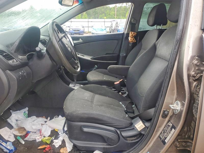 2013 Hyundai Accent VIN KMHCT5AE1DU111095 COPART salvage auction — ROLLOVER, SC - CERT OF TITLE-SALVAGE, sold $200 on 2026-07-06 (photo 7)