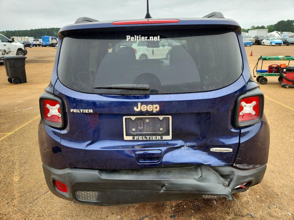 2019 Jeep VIN ZACNJABB3KPK69417 COPART salvage auction — REAR END, Tx - Salvage Vehicle Title, sold $3,000 on 2026-07-20 (photo 6)