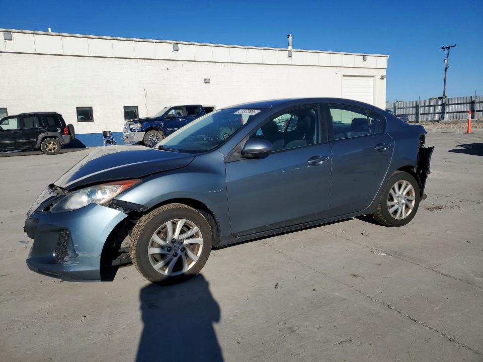 2012 Mazda 3 VIN JM1BL1V88C1693371 COPART salvage auction — FRONT END, Ut - Salvage Certificate, sold $350 on 2026-07-27 (photo 1)