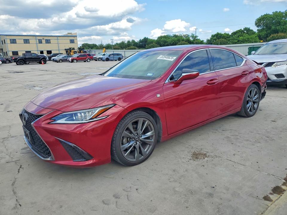 2020 Lexus ES VIN 58AGZ1B13LU056323 COPART salvage auction — REAR END, Tx - Salvage Vehicle Title, sold $13,500 on 2026-07-09 (photo 1)