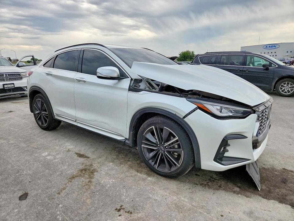 2023 Infiniti Qx55 VIN 3PCAJ5JR5PF113367 COPART salvage auction — FRONT END, Ok - Cert Of Title-Salvage, sold $7,800 on 2026-07-08 (photo 4)