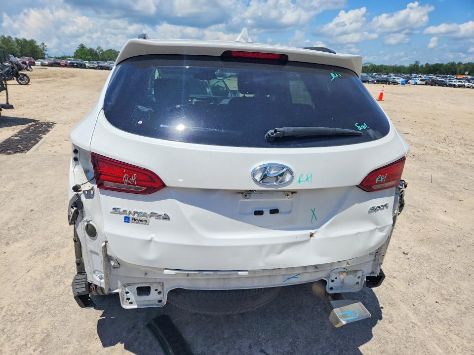 2018 Hyundai Santa fe VIN 5XYZU3LB4JG541574 COPART salvage auction — REAR END, Fl - Cert Of Title Slvg Rebuildable, sold $2,500 on 2026-07-24 (photo 6)