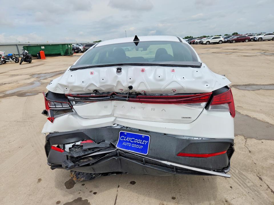 2025 Hyundai Elantra VIN KMHLM4DJ8SU172389 COPART salvage auction — REAR END, Tx - Salvage Vehicle Title, sold $7,300 on 2026-07-13 (photo 6)