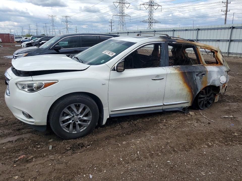 2014 Infiniti Qx60 VIN 5N1AL0MM4EC530837 COPART salvage auction — BURN, Il - Salvage Certificate, sold $600 on 2026-07-09 (photo 1)