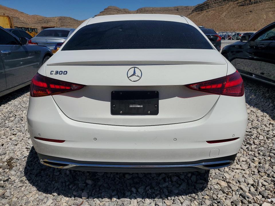 2025 Mercedes-benz C class VIN W1KAF4GBXSR275526 COPART salvage auction — FRONT END, Ca - Salvage Certificate, sold $23,800 on 2026-07-08 (photo 6)