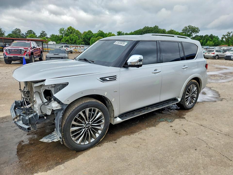 2019 Infiniti VIN JN8AZ2NF6K9684316 COPART salvage auction — FRONT END, Ms - Cert Of Title-Salvaged, sold $7,100 on 2026-07-17 (photo 1)