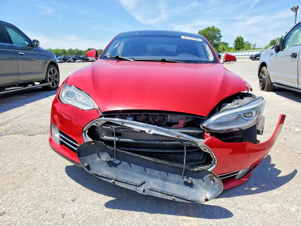 2014 Tesla Model s VIN 5YJSA1H11EFP33188 COPART salvage auction — FRONT END, In - Cert Of Title-Salvage Title, sold $1,750 on 2026-07-20 (photo 5)