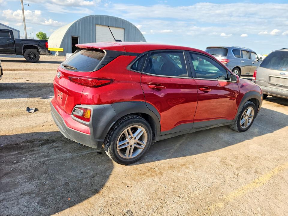 2021 Hyundai VIN KM8K12AA8MU604043 COPART salvage auction — HAIL, Ok - Cert Of Title-Salvage, sold $4,000 on 2026-07-15 (photo 3)