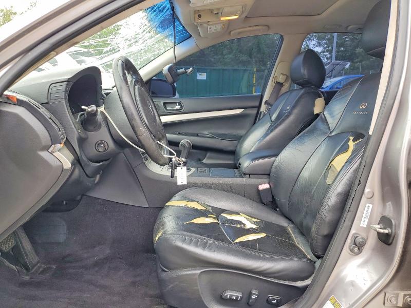 2008 Infiniti G35 VIN JNKBV61E28M202171 COPART salvage auction — FRONT END, Md - Cert Of Salvage > 75% Damage, sold $400 on 2026-07-07 (photo 7)