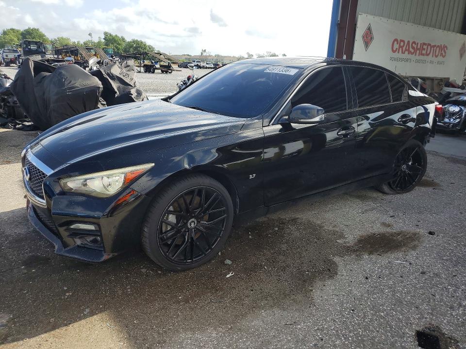 2015 Infiniti Q50 VIN JN1BV7AR2FM396744 COPART salvage auction — REAR END, Fl - Cert Of Title Slvg Rebuildable, sold $35 on 2026-07-31 (photo 1)