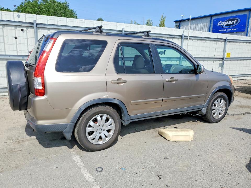 2006 Honda Cr-v VIN SHSRD78946U420256 COPART salvage auction — NORMAL WEAR, Sc - Certificate Of Title, sold $1,750 on 2026-07-09 (photo 3)