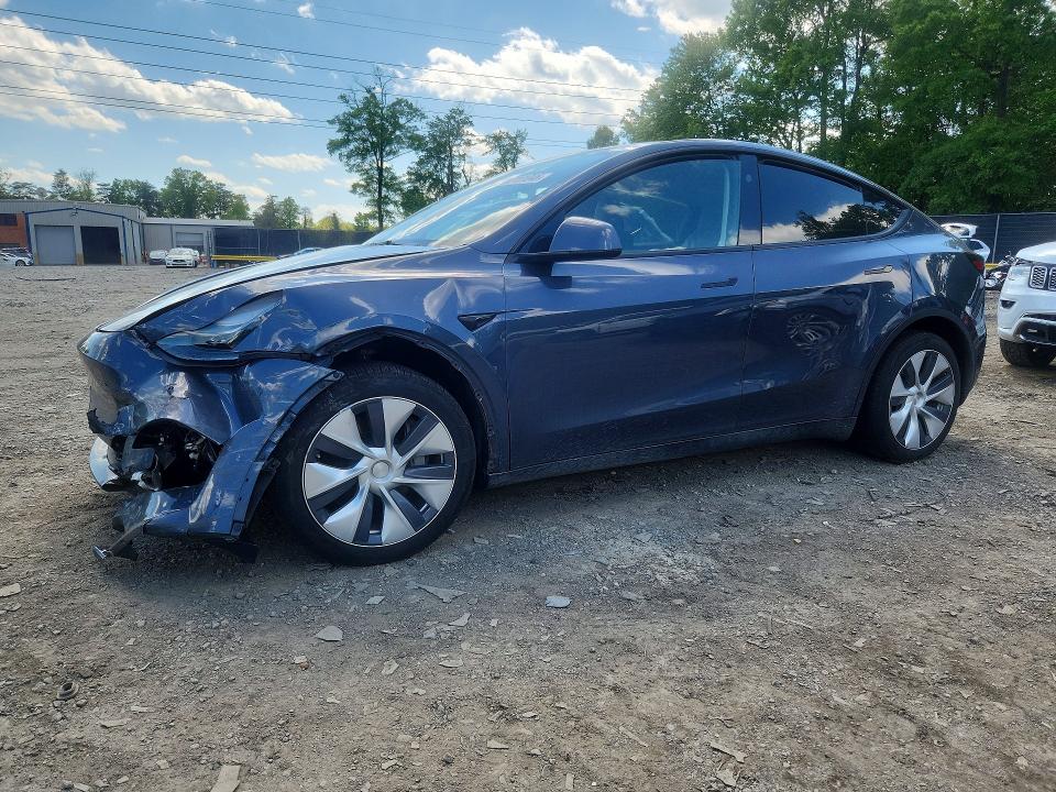 2023 Tesla Model y VIN 7SAYGDEE4PA164227 COPART salvage auction — FRONT END, MD - CERT OF SALVAGE > 75% DAMAGE, sold $10,300 on 2026-07-28 (photo 1)