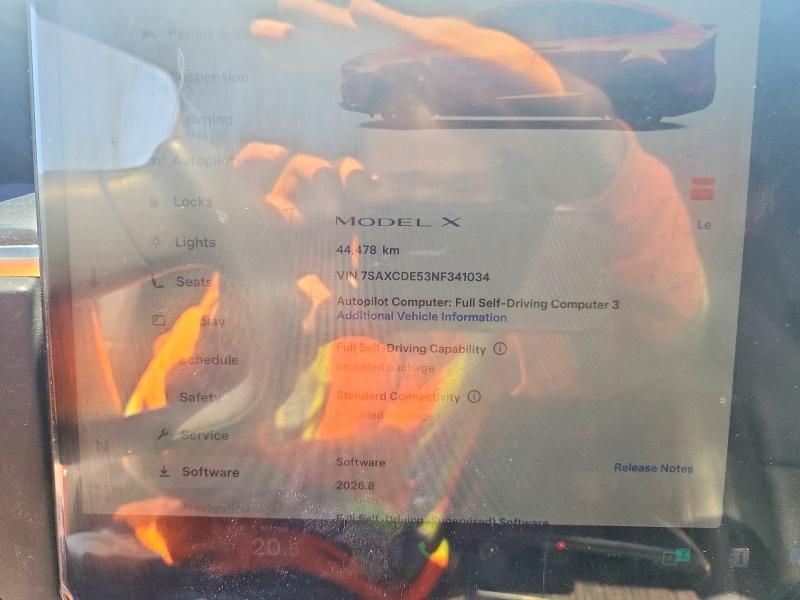 2022 Tesla VIN 7SAXCDE53NF341034 COPART salvage auction — SIDE, Qc - Gravement Accidente, sold $15,750 on 2026-07-07 (photo 9)