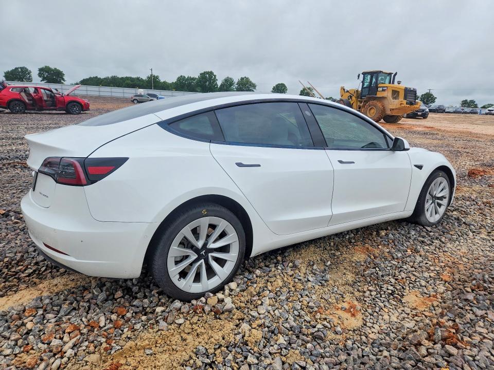 2022 Tesla Model 3 VIN 5YJ3E1EB6NF359893 COPART salvage auction — HAIL, Mo - Salvage Certificate Of Title, sold $9,500 on 2026-07-27 (photo 3)