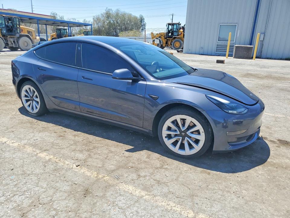 2022 Tesla VIN 5YJ3E1EB6NF187526 COPART salvage auction — FRONT END, Nv - Salvage Title, sold $9,000 on 2026-07-30 (photo 4)