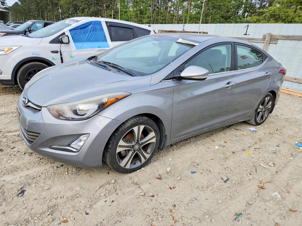 2015 Hyundai Elantra VIN KMHDH4AH7FU303926 COPART salvage auction — MECHANICAL, De - Parts Only - No Title, sold $425 on 2026-07-14 (photo 1)