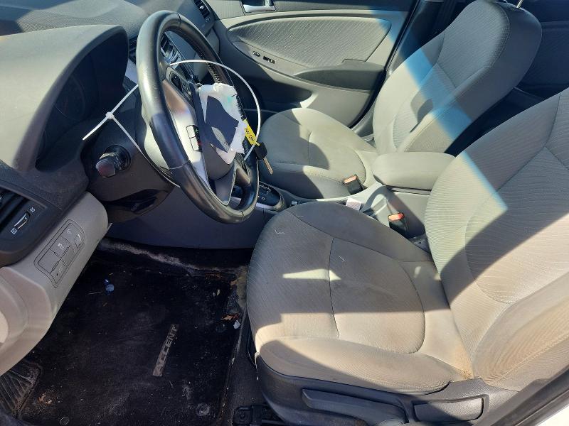 2015 Hyundai Accent VIN KMHCU4AE2FU894731 COPART salvage auction — FRONT END, Qc - Gravement Accidente, sold $1,500 on 2026-07-14 (photo 7)