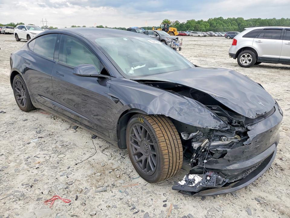 2024 Tesla Model 3 VIN 5YJ3E1EB6RF802162 COPART salvage auction — FRONT END, GA - CERT OF TITLE-SALVAGE, sold $12,800 on 2026-07-08 (photo 4)