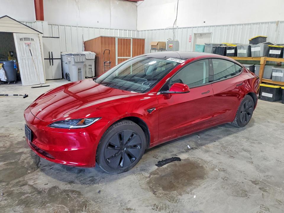 2025 Tesla Model 3 VIN 5YJ3E1EA3SF048618 COPART salvage auction — UNDERCARRIAGE, Ny - Mv-907A Salvage Certificate, sold $14,600 on 2026-07-06 (photo 1)