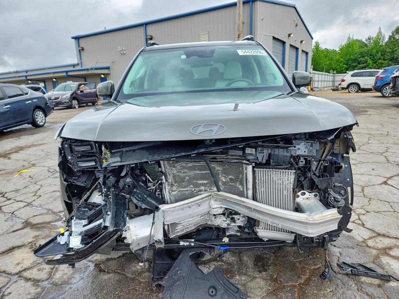 2025 Hyundai Santa Fe VIN 5NMP54GLXSH088260 COPART salvage auction — Front End, TN - SALVAGE CERTIFICATE, sold $8,700 on 2026-07-09 (photo 5)