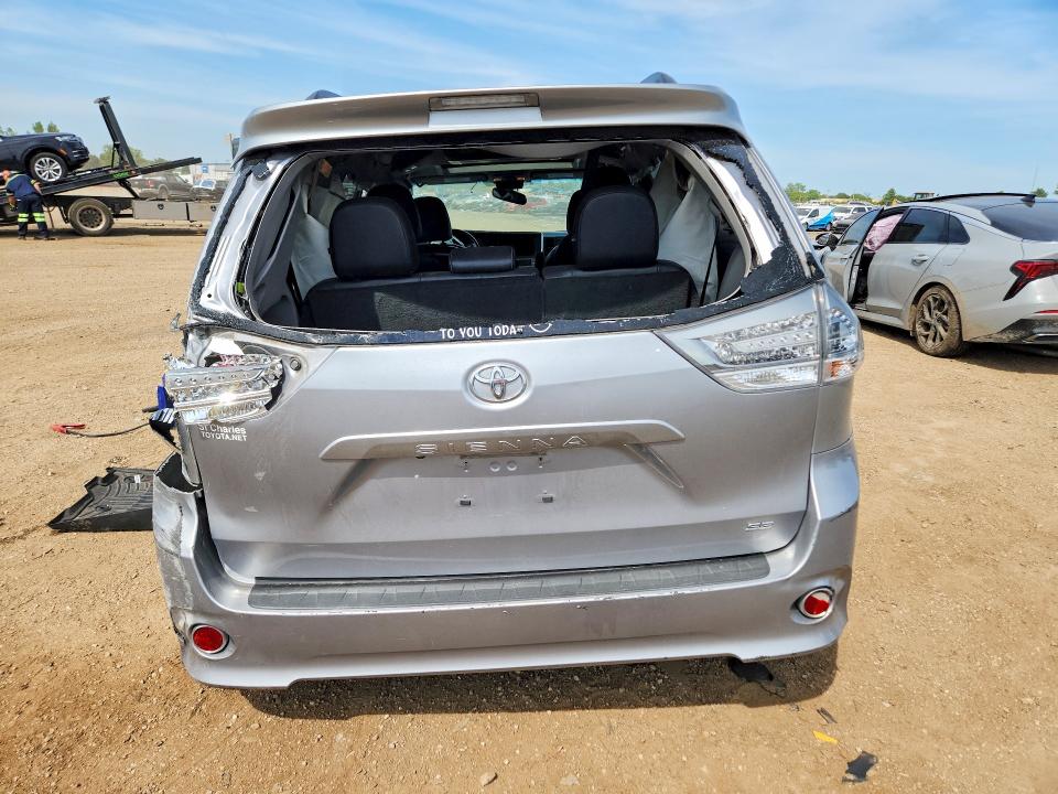 2017 Toyota Sienna VIN 5TDXZ3DC1HS792419 COPART salvage auction — REAR END, Il - Salvage Certificate, sold $2,050 on 2026-07-14 (photo 6)