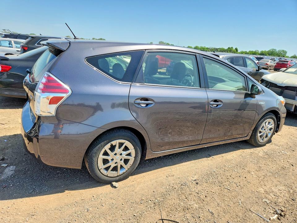 2017 Toyota Prius v VIN JTDZN3EUXHJ065837 COPART salvage auction — HAIL, Wv - Salvage Certificate, sold $2,450 on 2026-07-28 (photo 3)