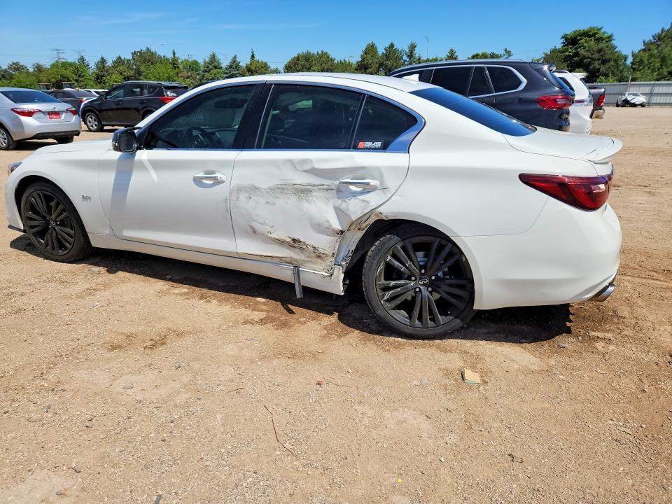 2018 Infiniti Q50 VIN JN1EV7AR7JM610228 COPART salvage auction — SIDE, IL - SALVAGE CERTIFICATE, sold $4,650 on 2026-07-09 (photo 2)