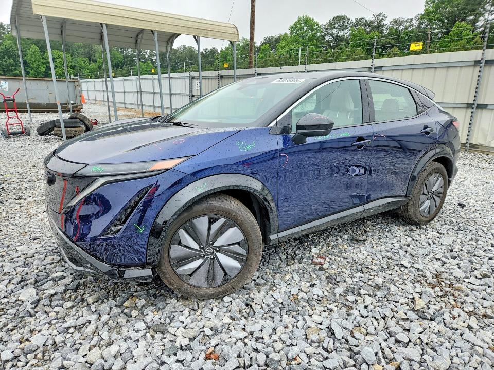 2023 Nissan Ariya VIN JN1BF0BA3PM409046 COPART salvage auction — FRONT END, Fl - Certificate Of Destruction, sold $350 on 2026-07-30 (photo 1)
