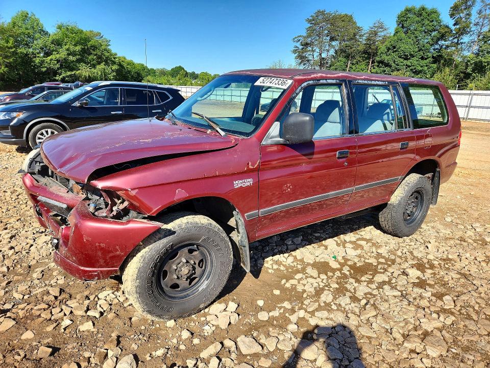 2000 Mitsubishi Montero VIN JA4LS21HXYP046732 COPART salvage auction — FRONT END, Nc - Salvage Certificate Of Title, sold $250 on 2026-07-06 (photo 1)