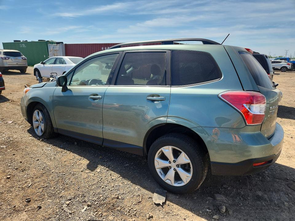 2015 Subaru Forester VIN JF2SJADC5FH451761 COPART salvage auction — FRONT END, Il - Salvage Certificate, sold $1,400 on 2026-07-09 (photo 2)