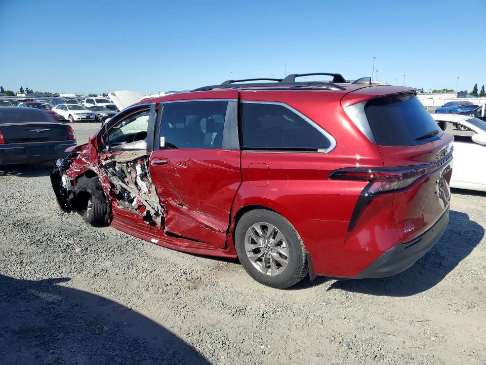 2025 Toyota Sienna VIN 5TDJRKEC3SS228681 COPART salvage auction — SIDE, Ca - Salvage Certificate, sold $10,600 on 2026-07-02 (photo 2)