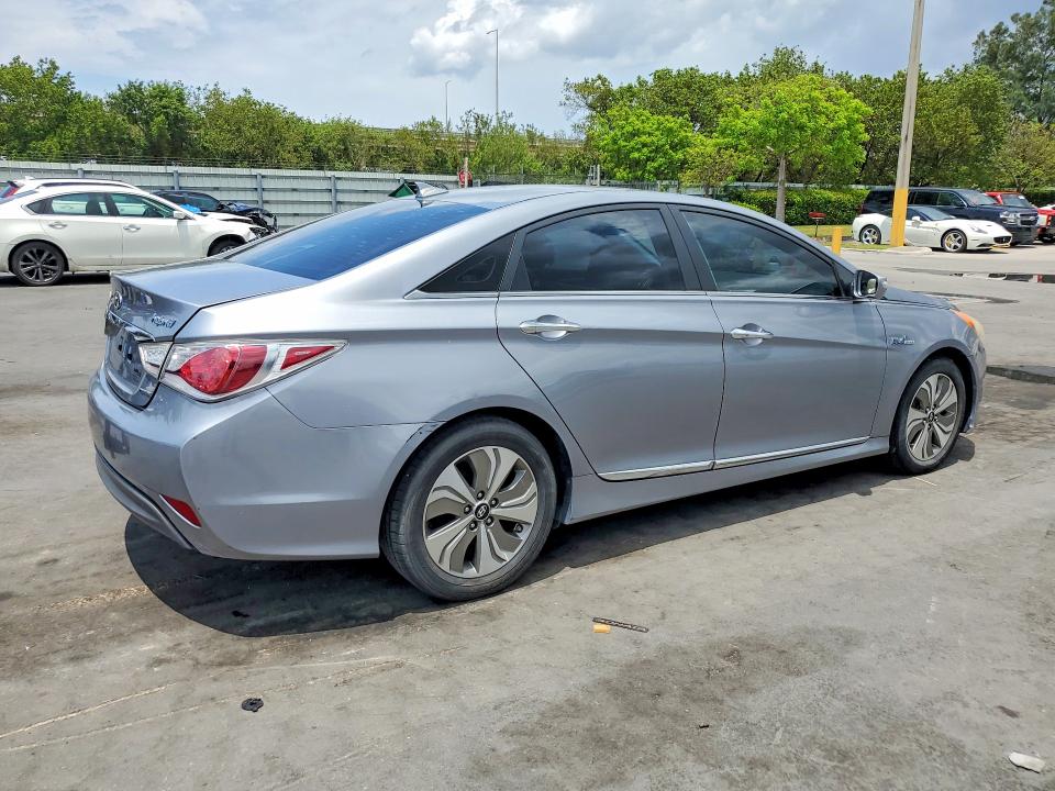 2014 Hyundai Sonata hybrid VIN KMHEC4A48EA112287 COPART salvage auction — MINOR DENT/SCRATCHES, Fl - Certificate Of Title (P), sold $750 on 2026-07-08 (photo 3)