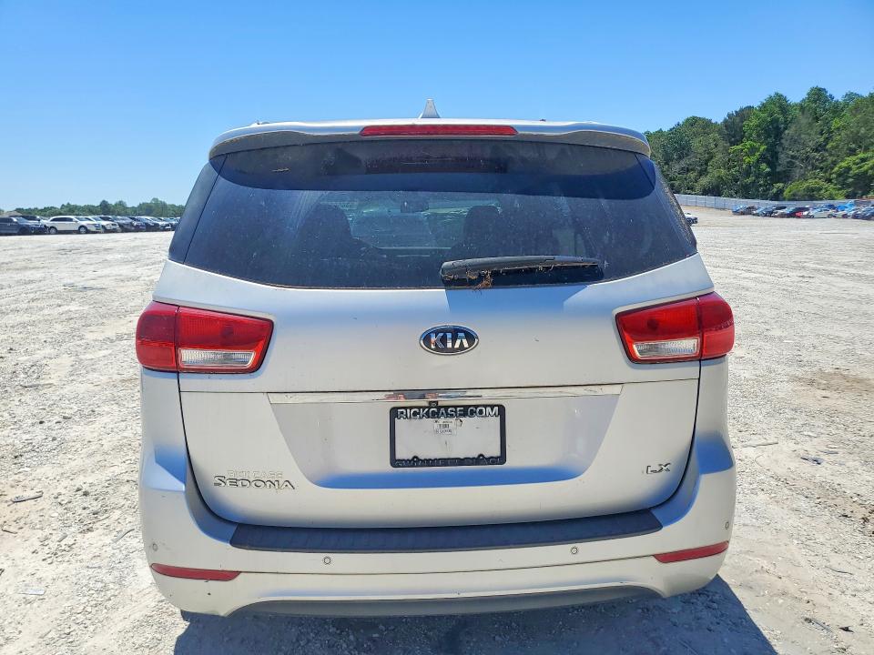 2016 Kia SEDONA VIN KNDMB5C18G6163208 COPART salvage auction — MECHANICAL, Ga - Certificate Of Title, sold $950 on 2026-07-29 (photo 6)