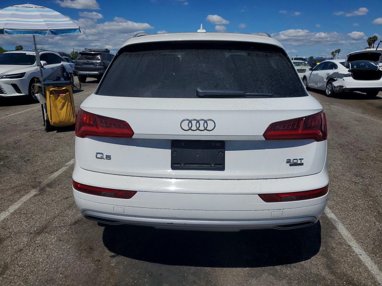 2018 Audi Q5 VIN WA1ANAFY0J2246961 COPART salvage auction — Front End, CA - SALVAGE CERTIFICATE, sold $8,200 on 2026-07-10 (photo 6)