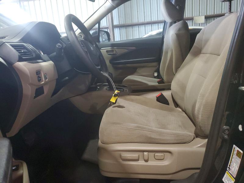 2016 Honda Pilot VIN 5FNYF5H33GB011163 COPART salvage auction — FRONT END, Tx - Certificate Of Title, sold $2,750 on 2026-07-09 (photo 7)