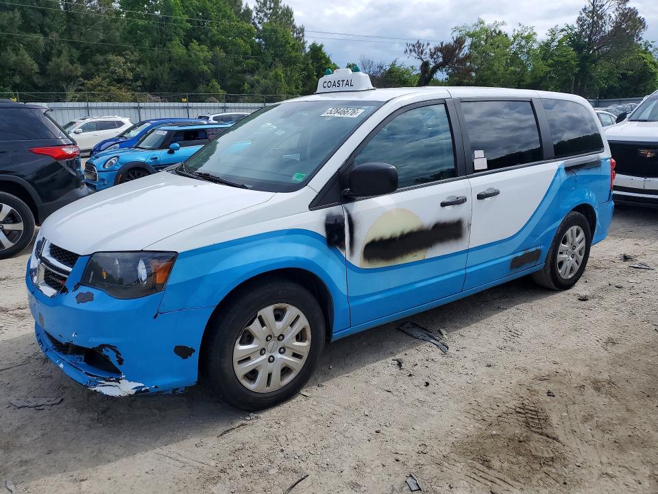 2019 Dodge Caravan VIN 2C4RDGBG5KR765986 COPART salvage auction — FRONT END, Va - Certificate Of Title, sold $425 on 2026-07-09 (photo 1)