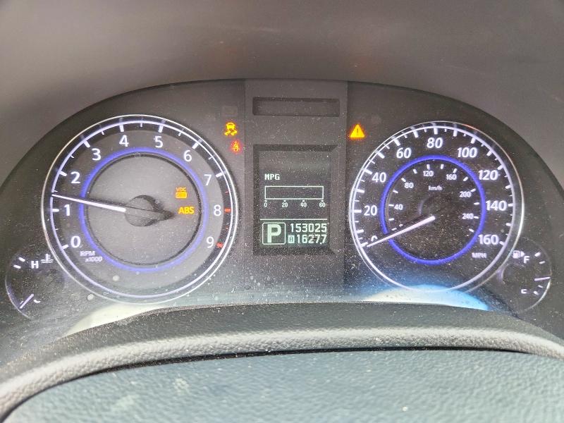 2010 Infiniti G VIN JN1CV6AP5AM203136 COPART salvage auction — FRONT END, Tx - Nonrepairable Title, sold $525 on 2026-07-09 (photo 9)