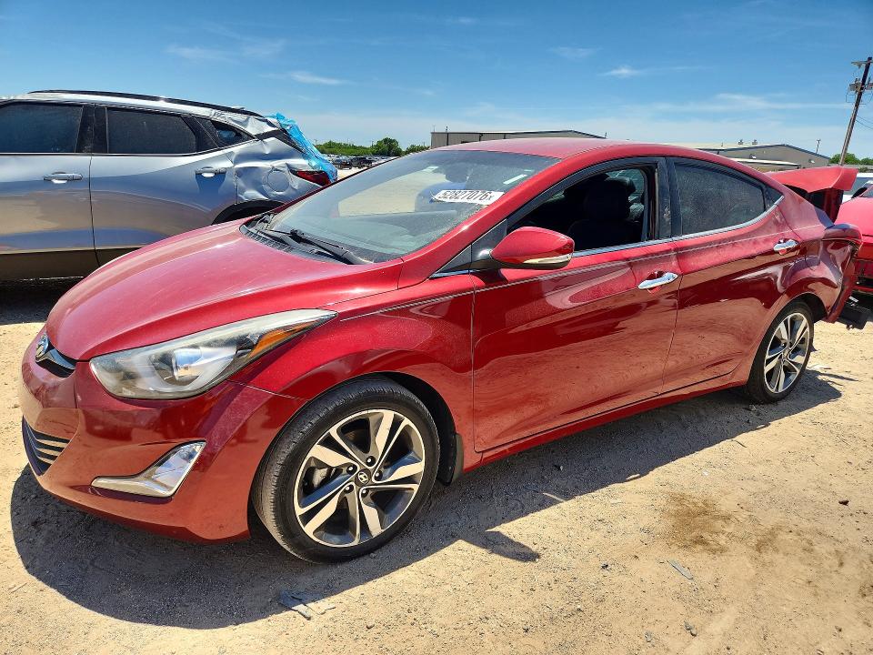 2016 Hyundai VIN KMHDH4AE1GU599078 COPART salvage auction — REAR END, Tx - Salvage Vehicle Title, sold $650 on 2026-07-16 (photo 1)