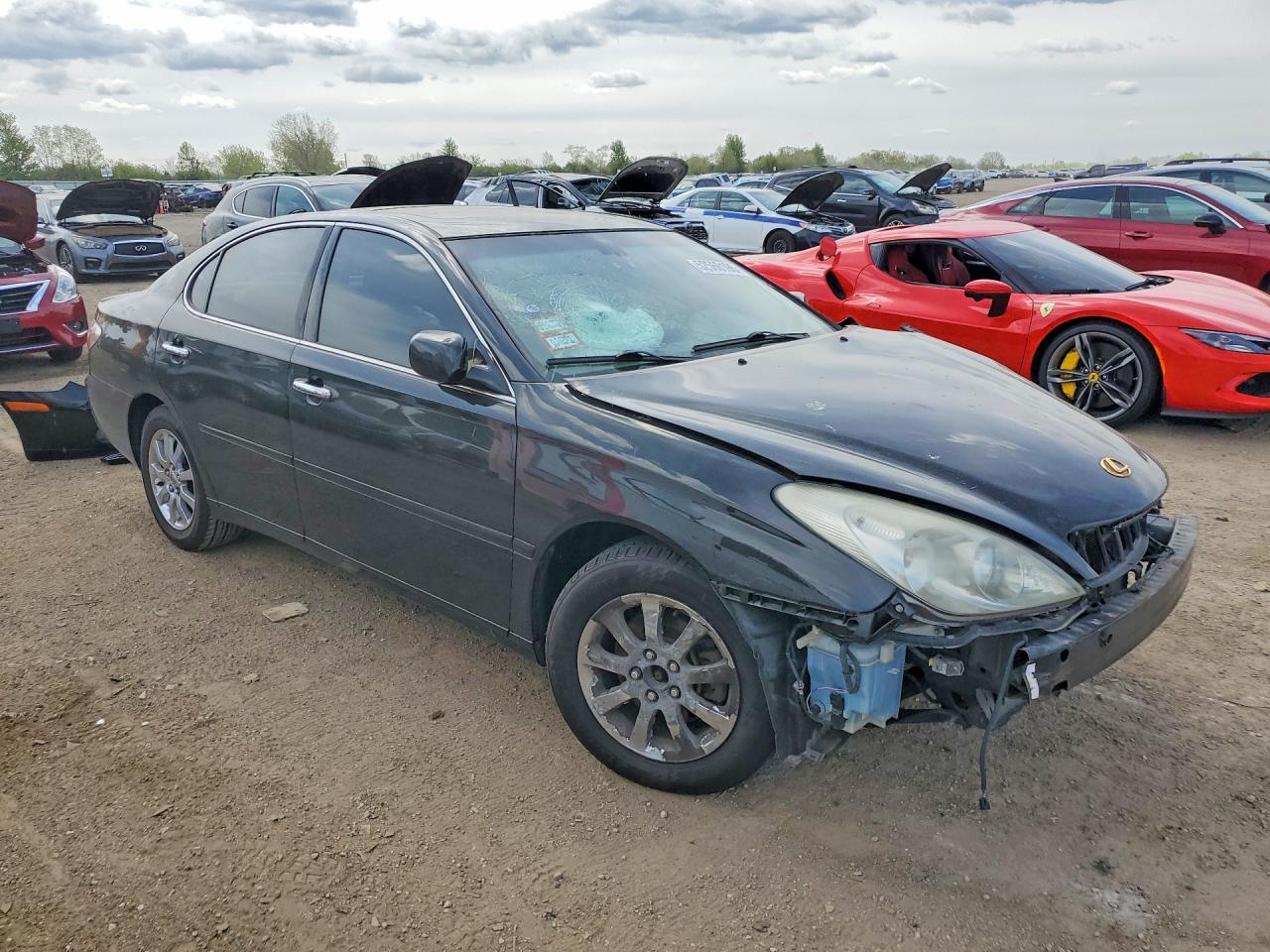 2002 Lexus ES 300 VIN JTHBF30G120072512 COPART salvage auction — Front End, IL - SALVAGE CERTIFICATE, sold $400 on 2026-06-30 (photo 4)