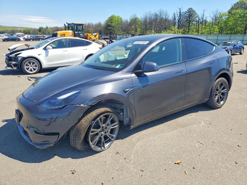 2025 Tesla Model y VIN 7SAYGDEE4SF224017 COPART salvage auction — FRONT END, Ny - Mv-907A Salvage Certificate, sold $11,200 on 2026-07-13 (photo 1)