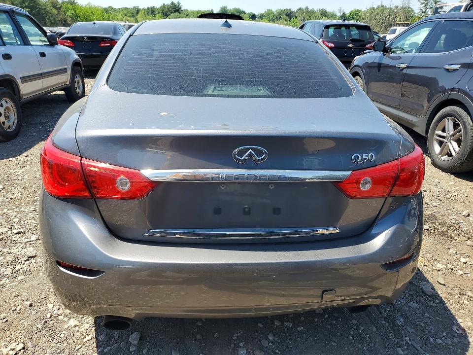 2017 Infiniti Q50 VIN JN1EV7AR6HM833452 COPART salvage auction — SIDE, Md - Cert Of Salvage > 75% Damage, sold $3,000 on 2026-07-20 (photo 6)