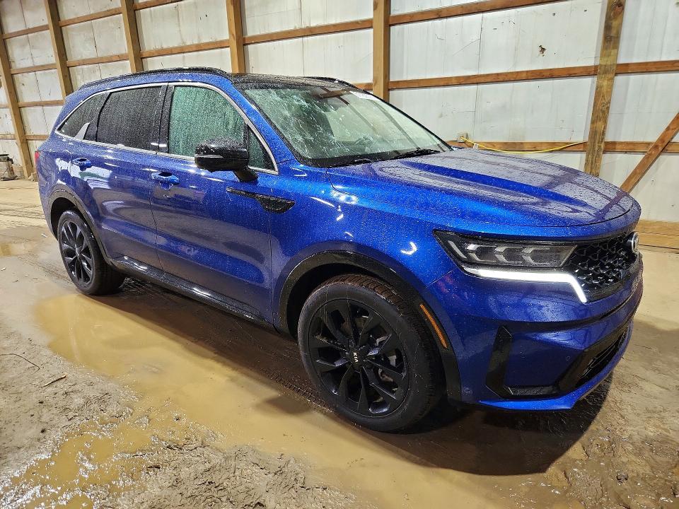 2021 Kia Sorento VIN 5XYRK4LF4MG047556 COPART salvage auction — HAIL, Oh - Cert Of Title-Salvage, sold $11,600 on 2026-07-09 (photo 4)