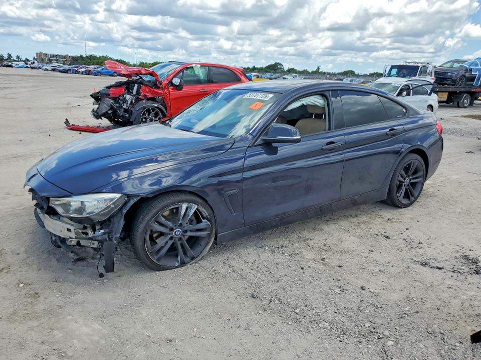 2015 BMW 4er VIN WBA4A9C57FD416765 COPART salvage auction — FRONT END, Fl - Cert Of Title Slvg Rebuildable, sold $800 on 2026-07-20 (photo 1)