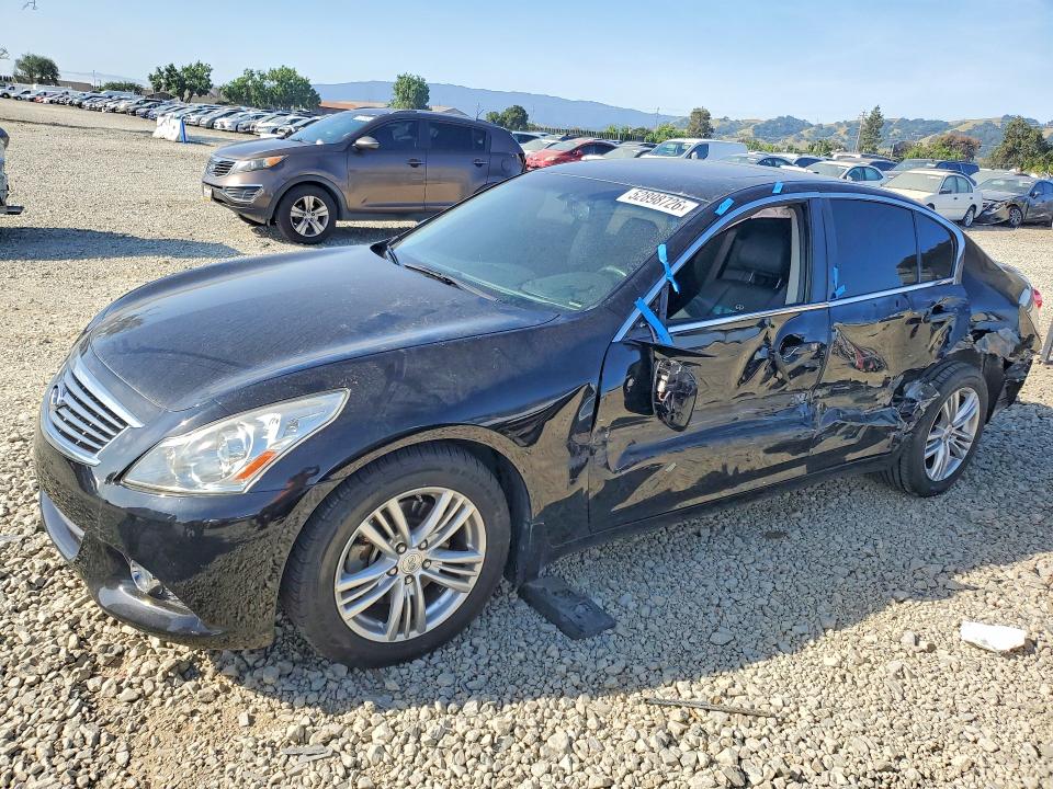 2013 Infiniti G VIN JN1CV6AP4DM306603 COPART salvage auction — SIDE, Ca - Salvage Certificate, sold $1,450 on 2026-07-23 (photo 1)