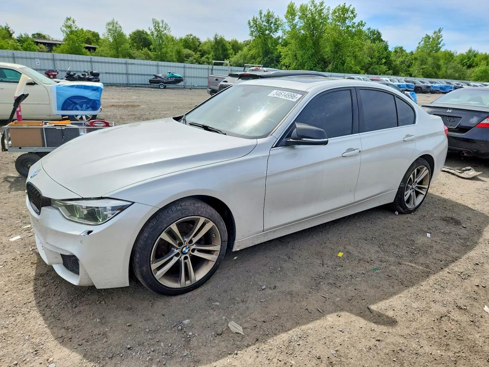 2017 BMW 3 series VIN WBA8D9C3XHA011155 COPART salvage auction — NORMAL WEAR, MA - CERTIFICATE OF TITLE, sold $3,100 on 2026-07-29 (photo 1)