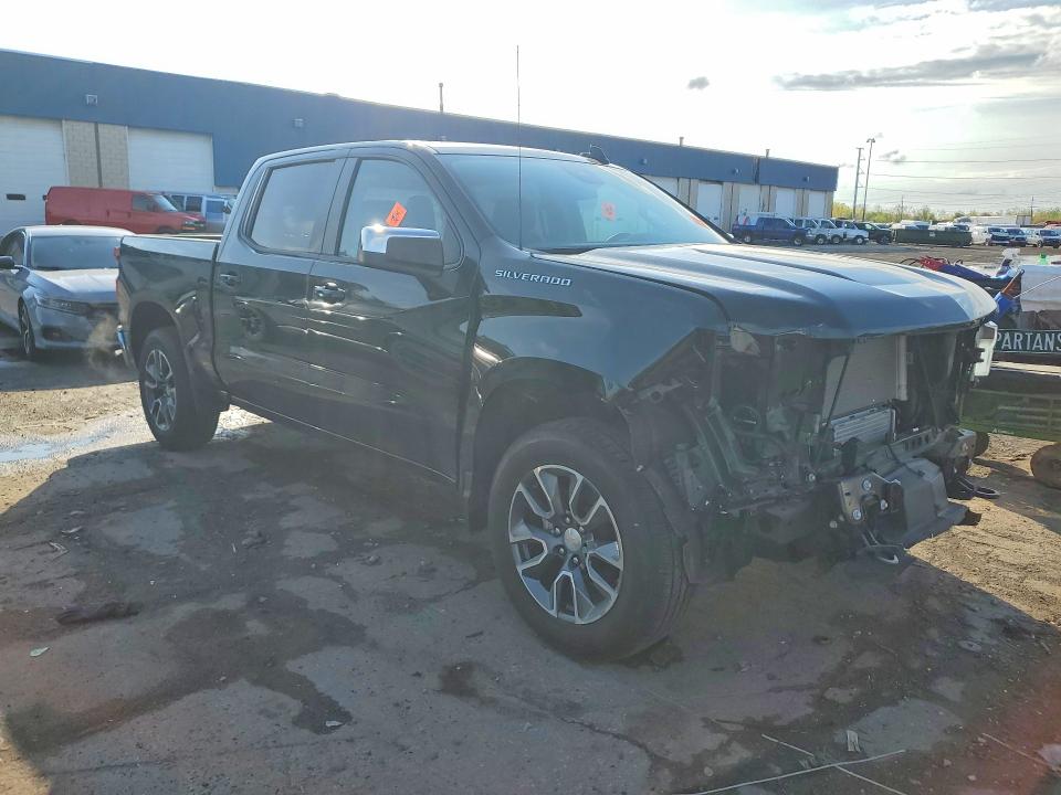 2024 Chevrolet Silverado VIN 1GCPDKEK7RZ215599 COPART salvage auction — FRONT END, Mi - Certificate Of Title, sold $12,400 on 2026-07-31 (photo 4)